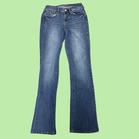 Old Navy Curvy Profile Bootcut Jeans Women’s Size 4 Long Mid-Rise Stretch Denim - Picture 3 of 9